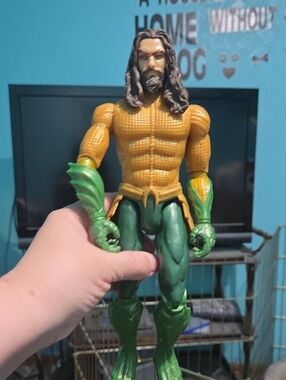 Aquatic Reptile Action Figure - Green & Gold